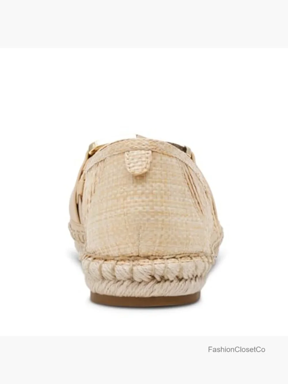 Women's Raffia Mesh Slip-On Loafers with Cushioned Insole